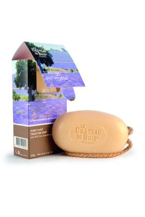 AOP Haute-Provence Lavendel Natürliche pflanzliche Seife ( mit Kordel) - 200 g ohne Farbe