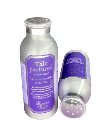 Talk für den Körper mit feinem ätherischem Lavendelöl – 50-g-Pulverflasche