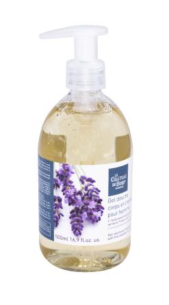 Hair and body shower gel with PDO lavender from Haute Provence for men certified Organic - 500ml