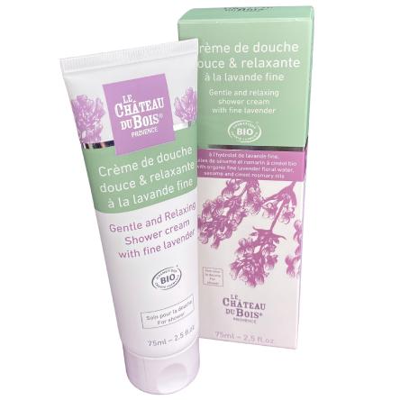 Certified Body Shower Cream Organic lavender - 75ml tube
