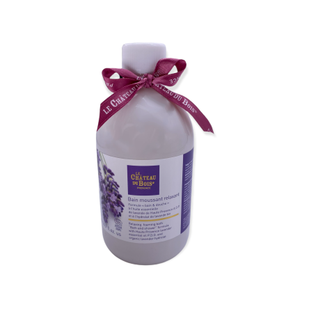 organic lavender foaming relaxing showergel le chateau du bois