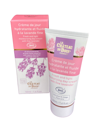 Face moisturizing day-cream with fine lavender certified Organic - tube of 1.6 fl.oz.us
