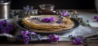 Lavender Flower Crepes Recipe
