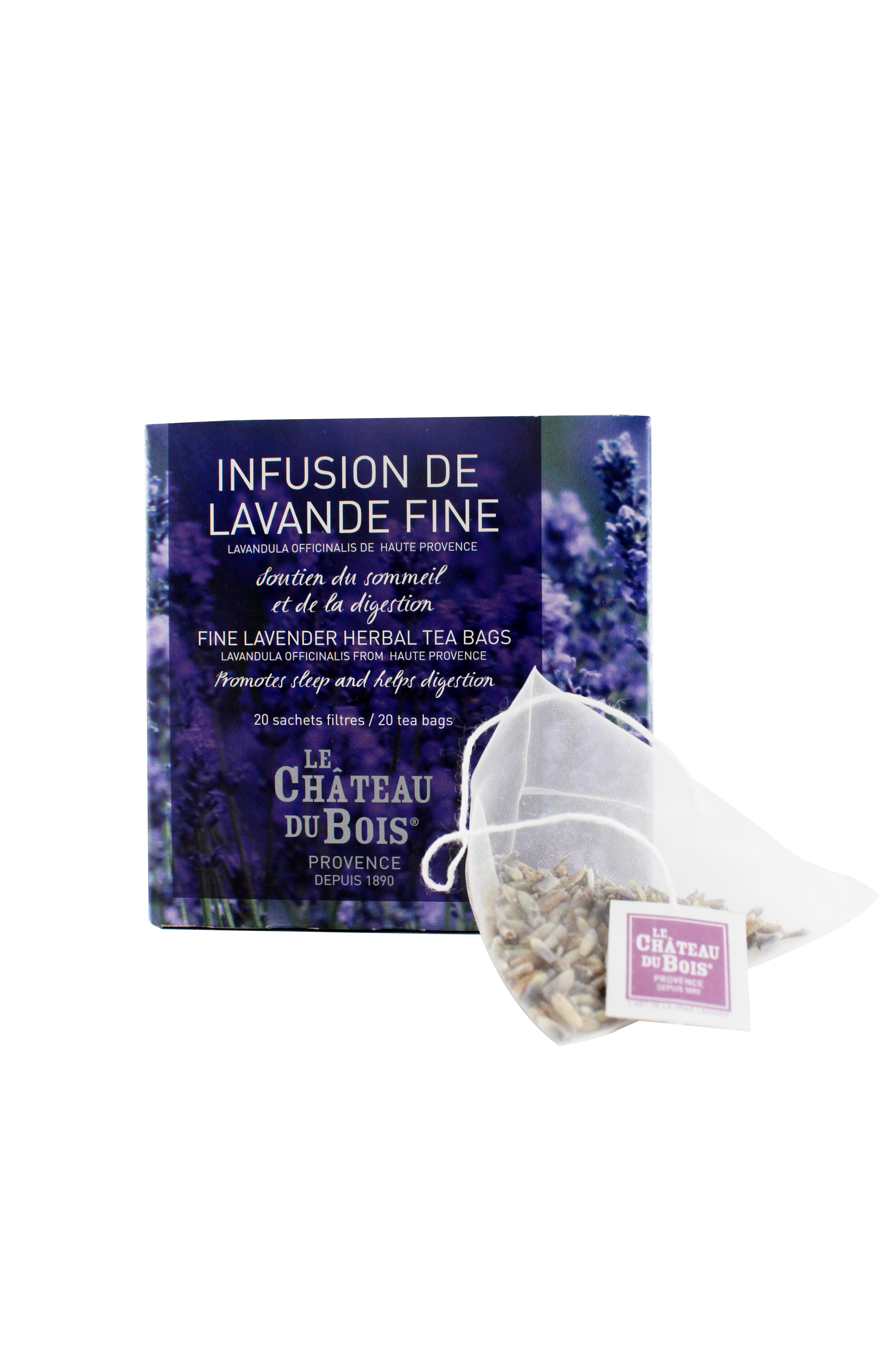Fine lavender herbal tea bags- box of 20 tea bags
