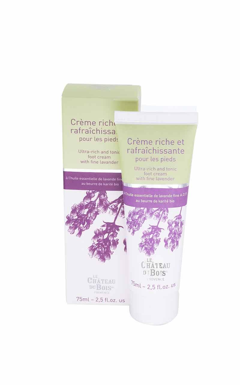Ultra-rich and tonic Foot Cream with fine lavender certified Organic Cosmos - 2.5 fl.oz.us